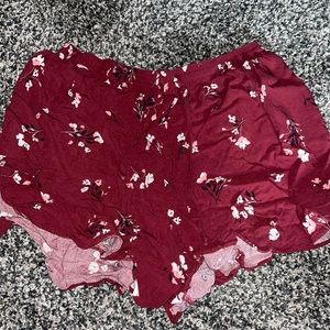 Flowy floral shorts